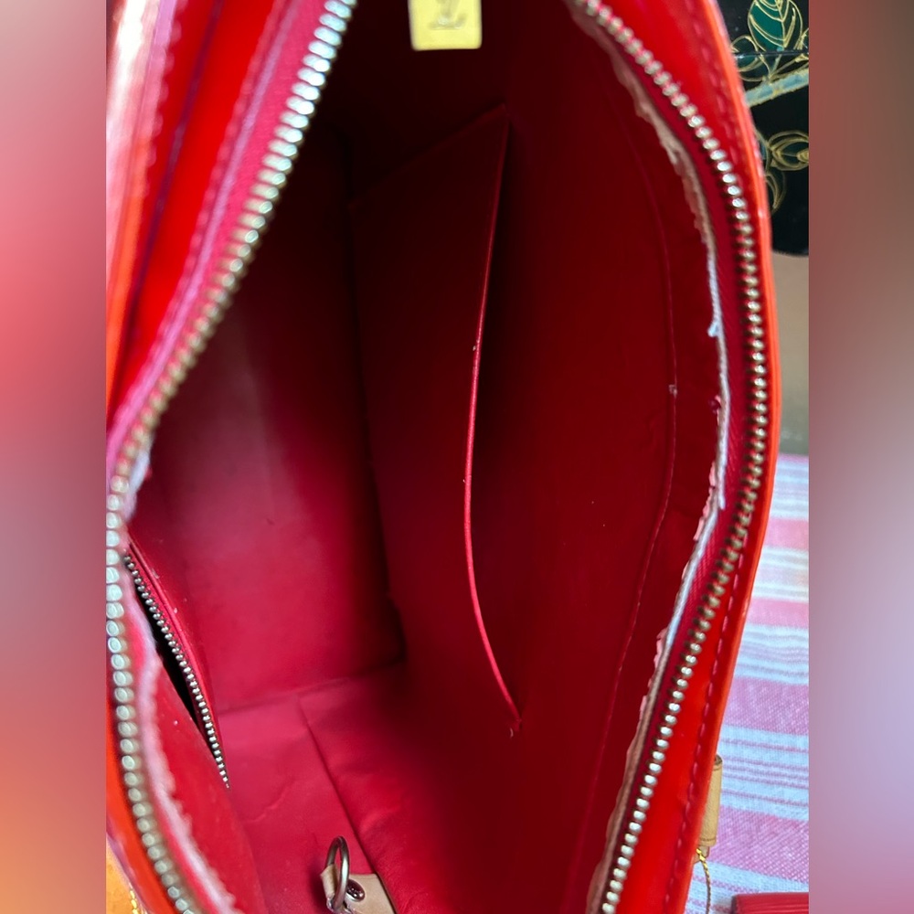 RED LV Vernis purse houston & LV Elise epi wallet Firm on price - Picture 3 of 14